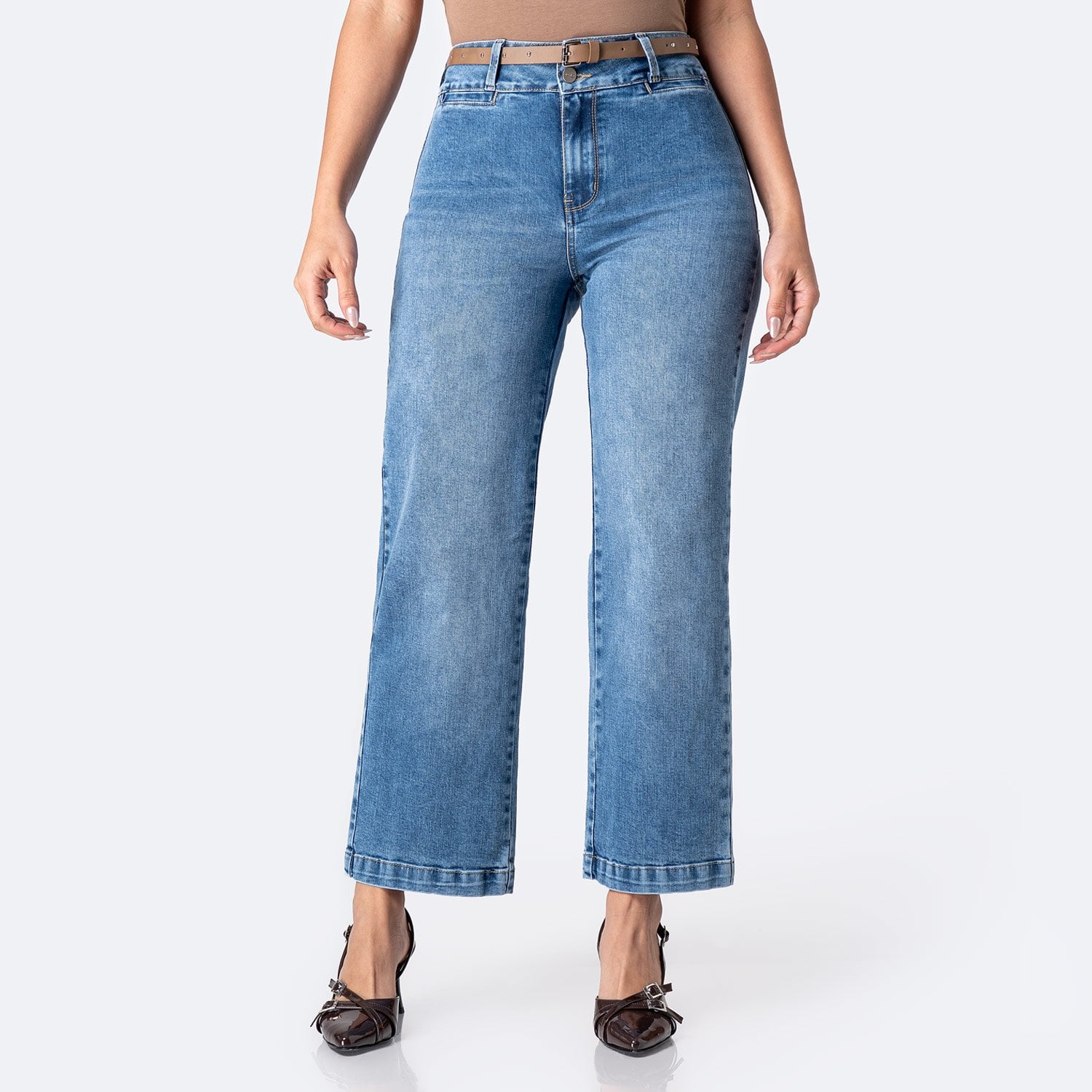 PANTALÓN JEAN DENIM STRETCH MUJER PIONIER ELINAH - 1