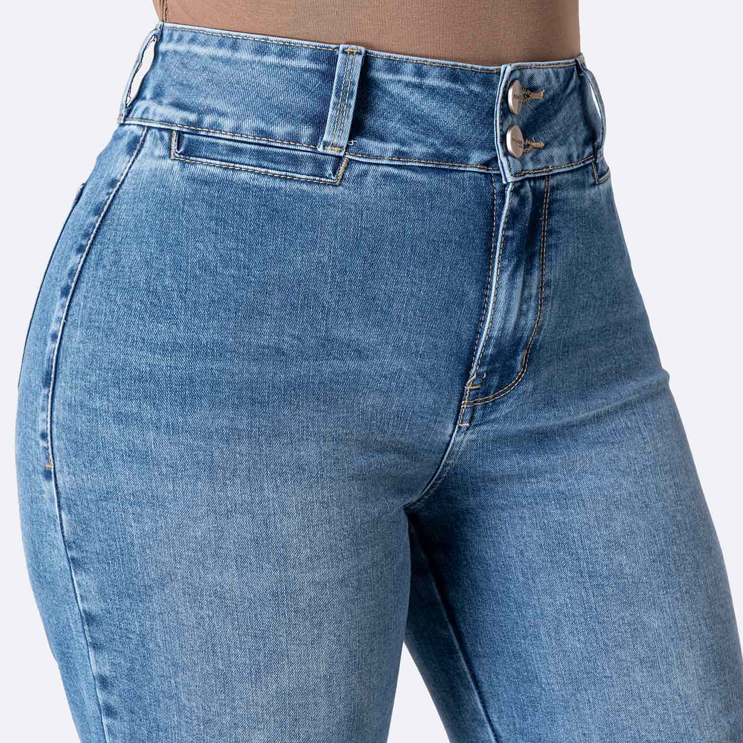 PANTALÓN JEAN DENIM STRETCH MUJER PIONIER ELINAH - 3