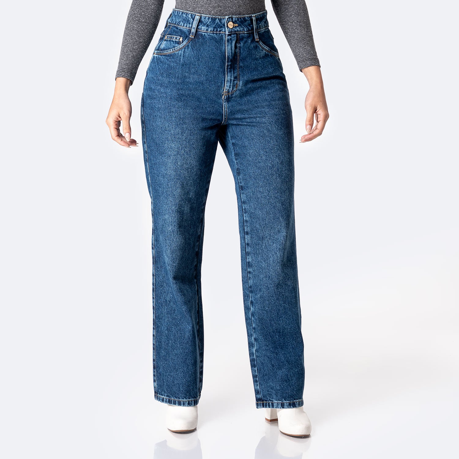PANTALÓN JEAN DENIM MUJER PIONIER DEYAM - 1