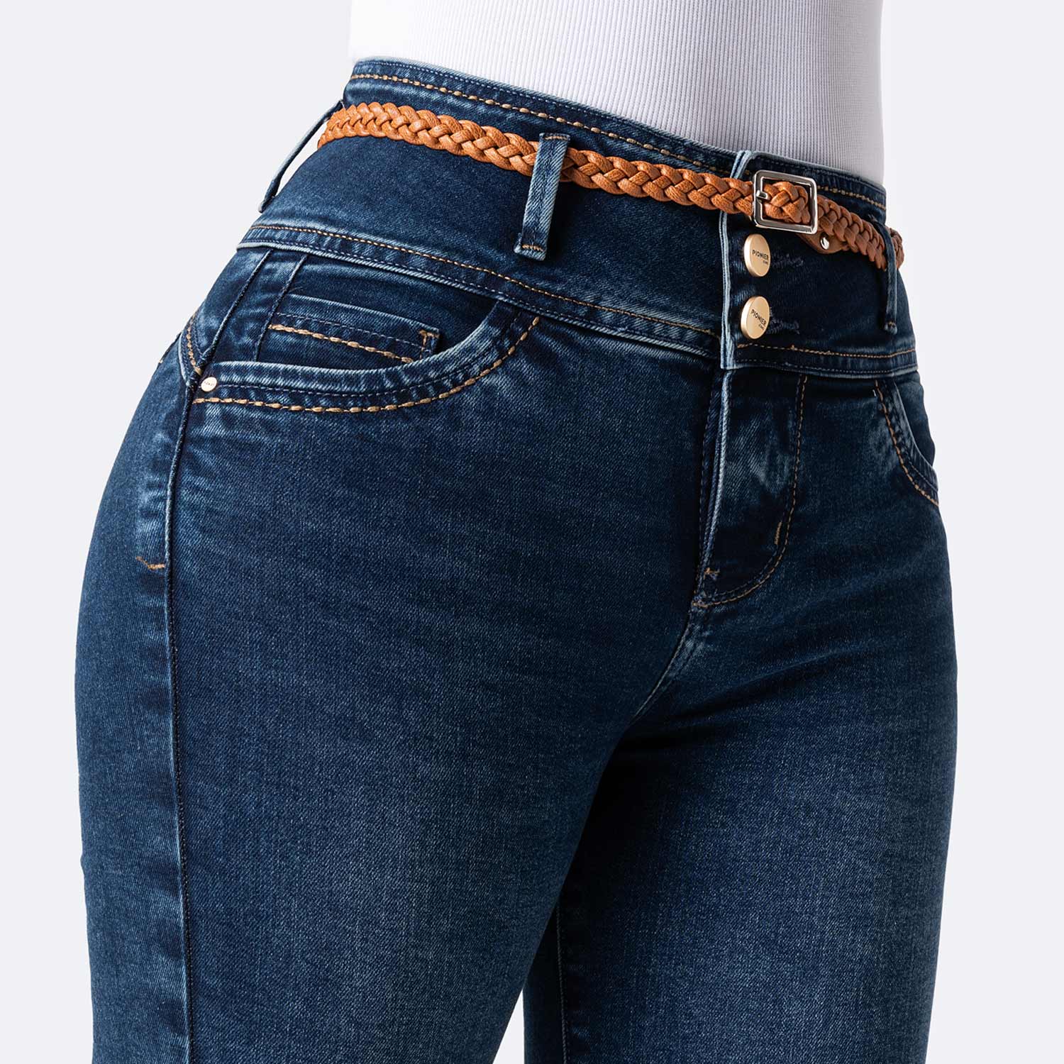SHORT CROPPED DENIM STRETCH MUJER PIONIER ARILIN - 3