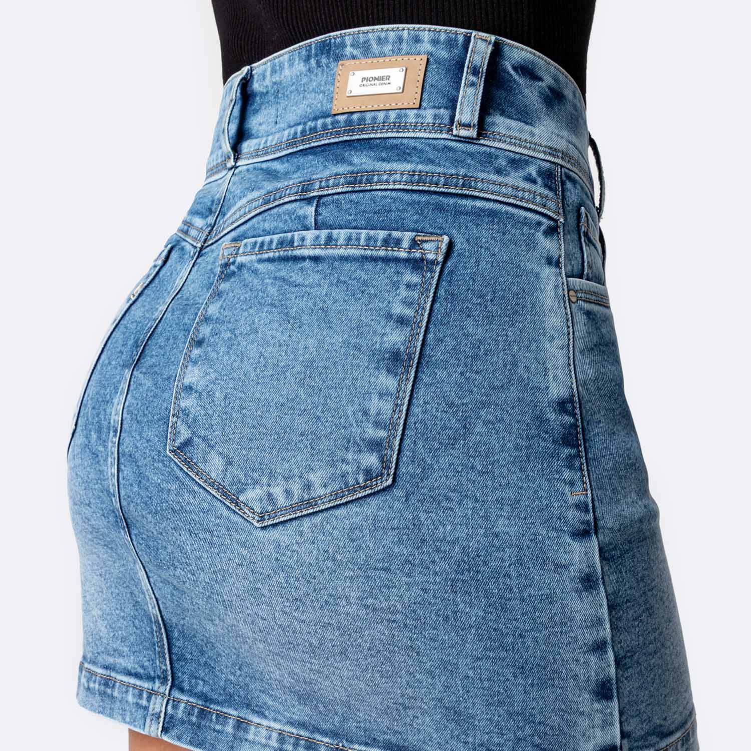 FALDA DENIM STRETCH MUJER PIONIER KAORHI - 4