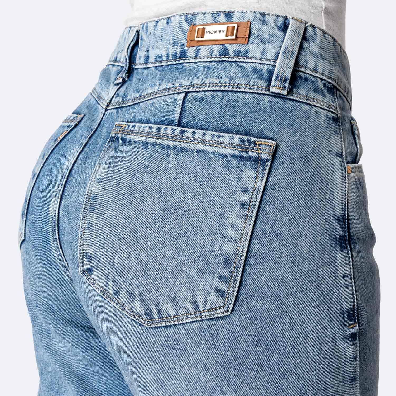 PANTALÓN JEAN DENIM MUJER PIONIER DAMARYH - 4