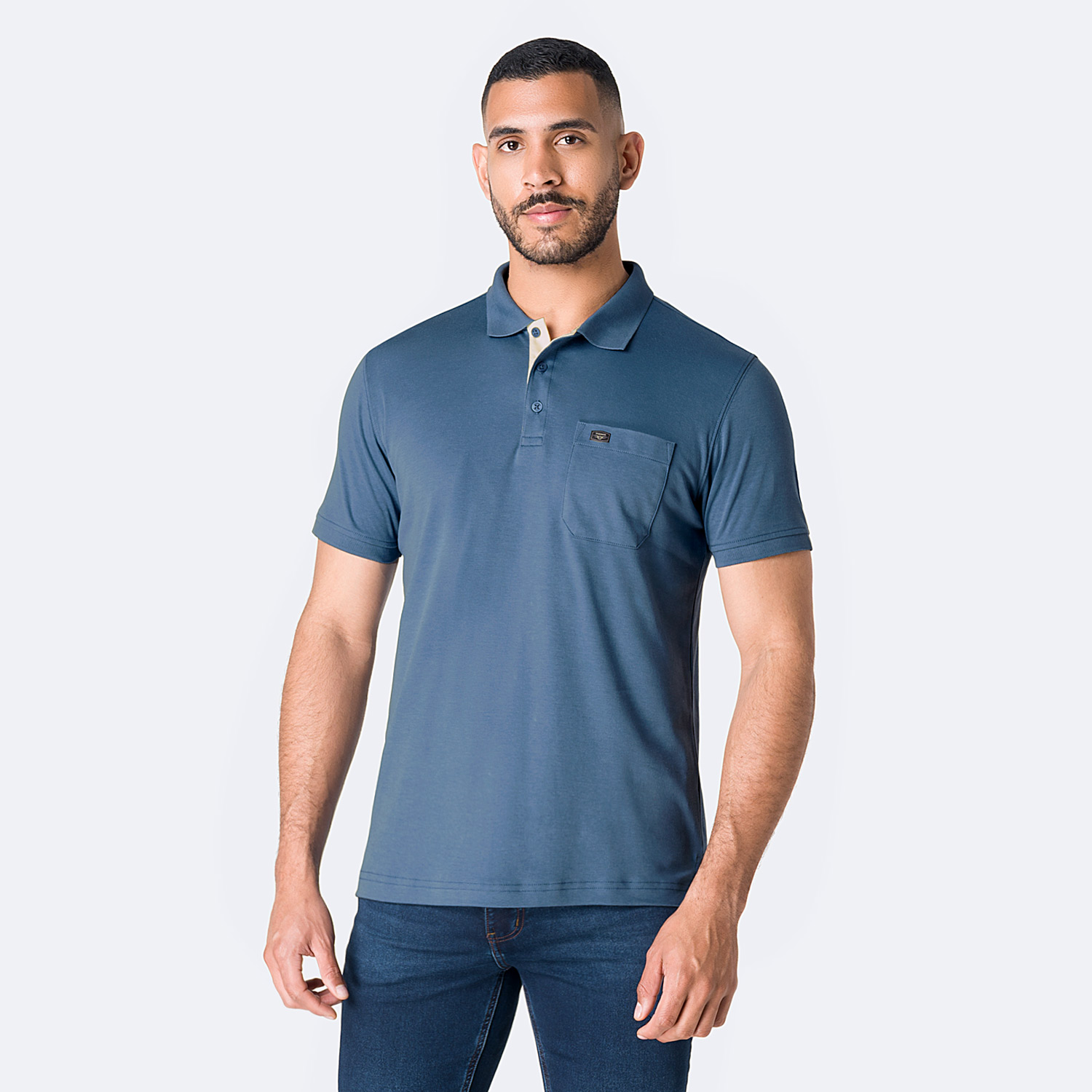 POLO BOX GAMUZA PIMA HOMBRE PIONIER BRAXIS - 1