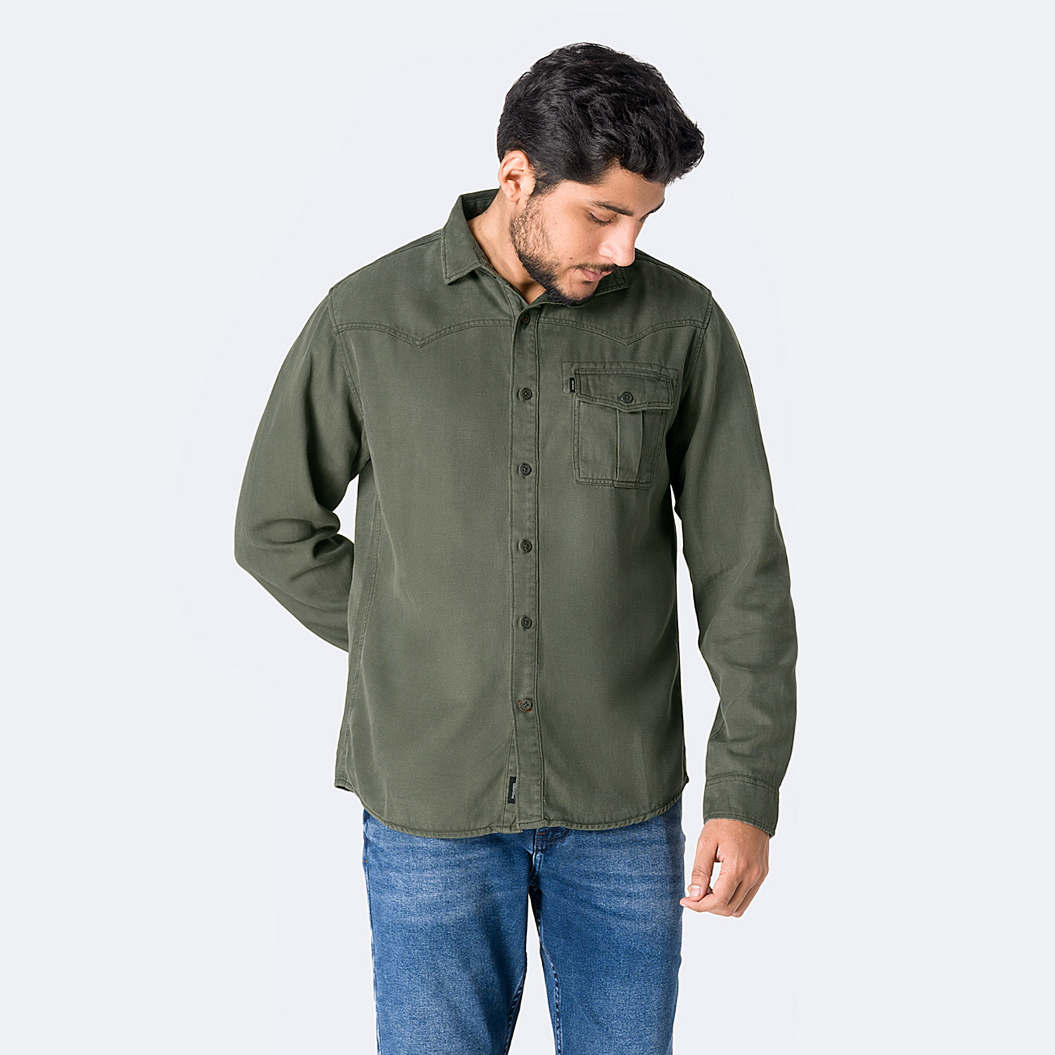 CAMISA DRILL HOMBRE PIONIER BLEXH - 1