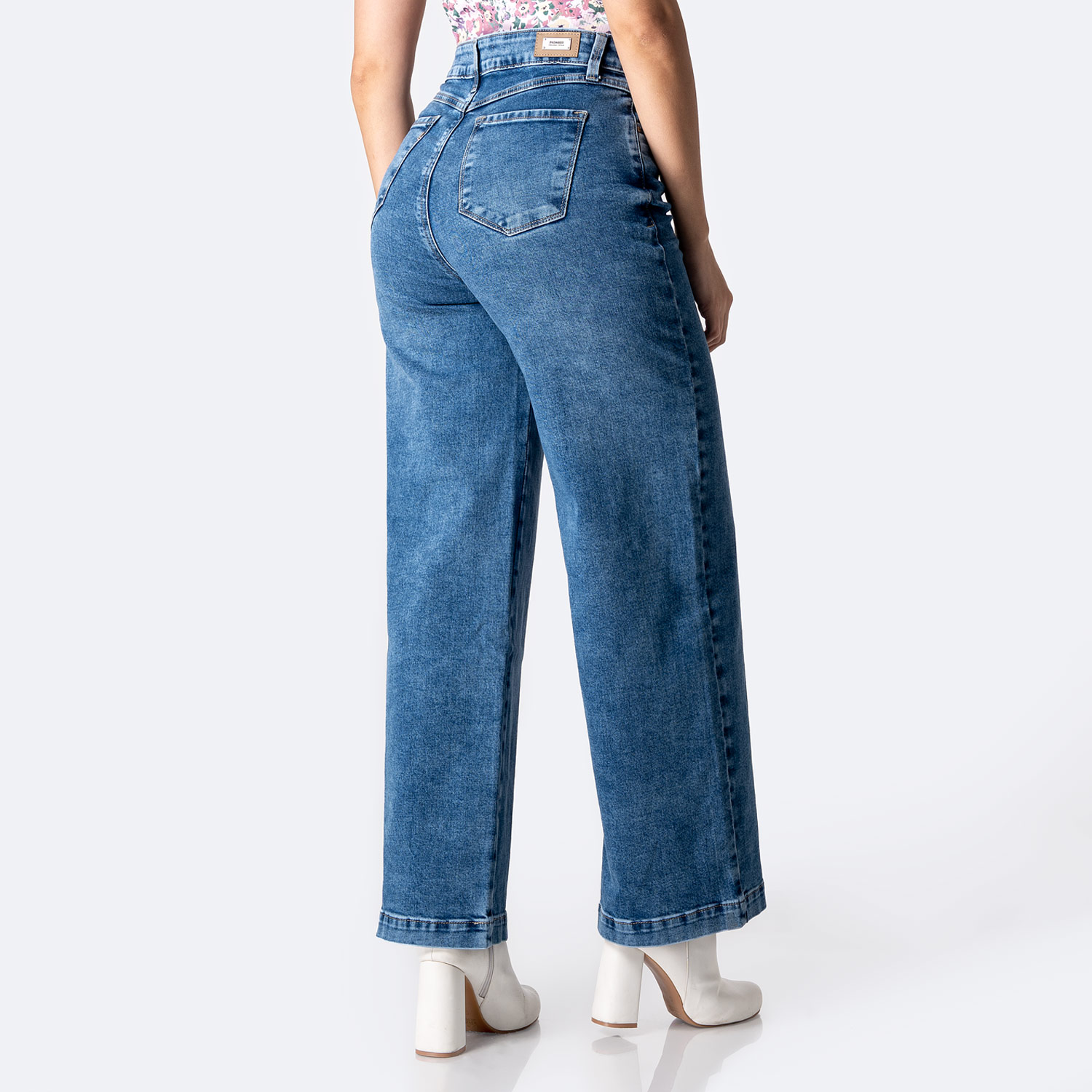 PANTALÓN JEAN DENIM STRETCH MUJER PIONIER LARAAH - 2
