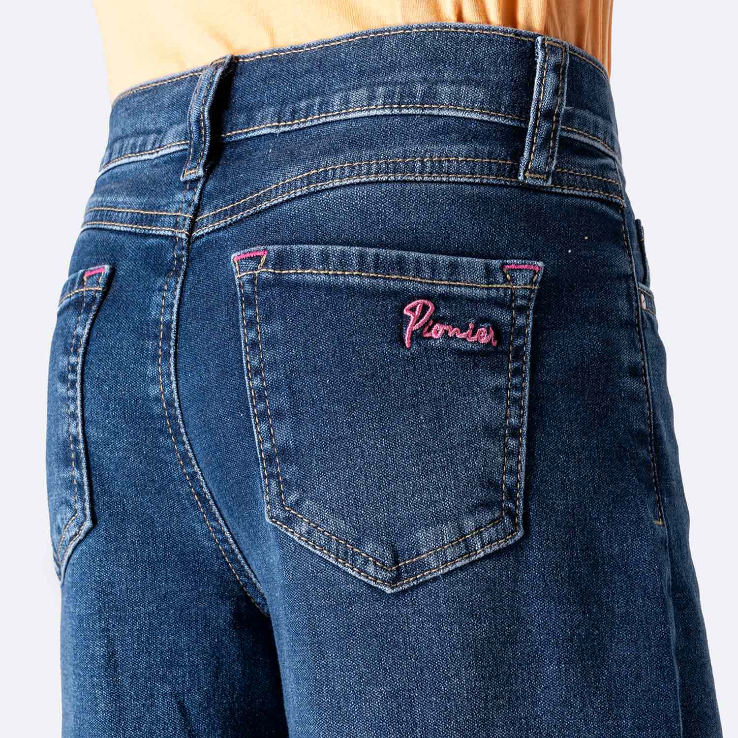 PANTALÓN JEAN DENIM STRETCH NIÑA PIONIER YLDA 1 - 4