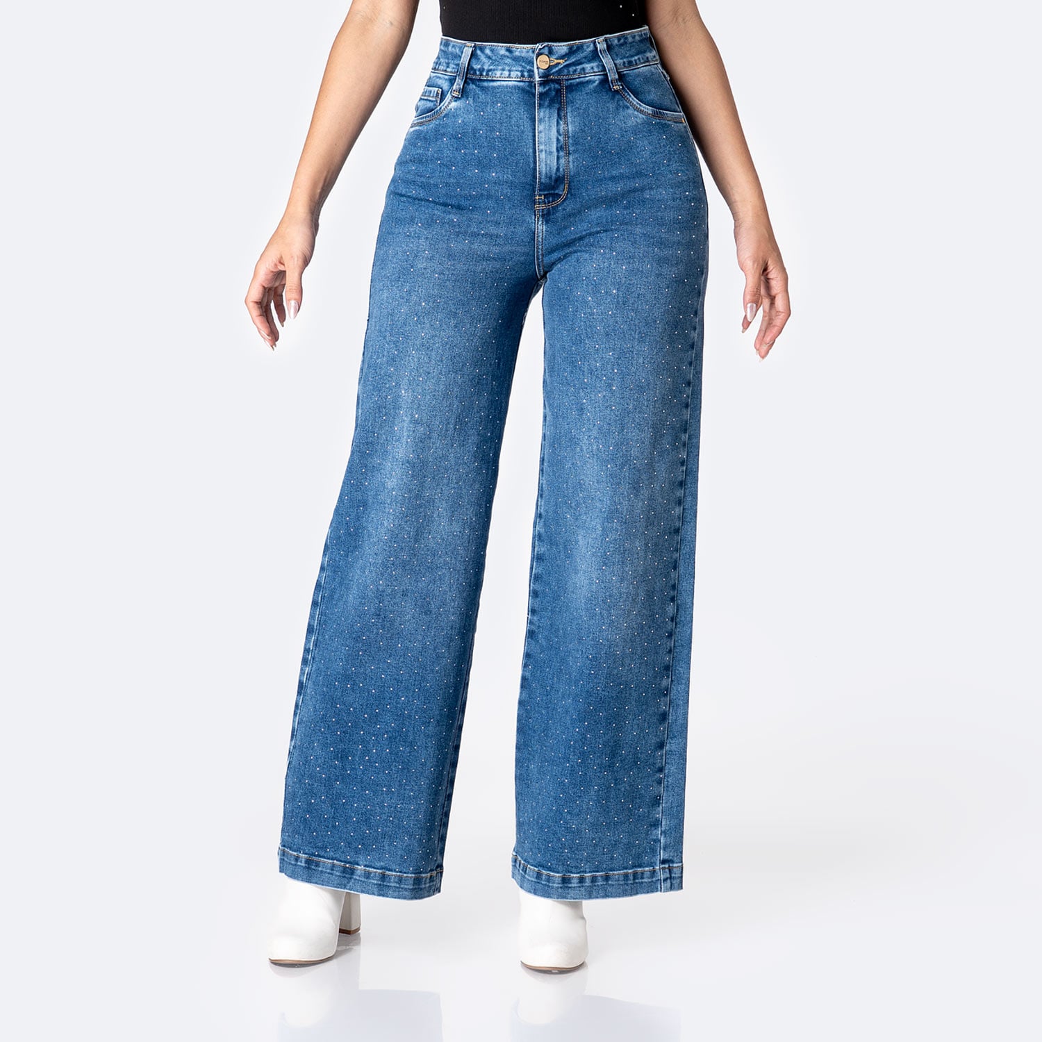 PANTALÓN JEAN DENIM STRETCH MUJER PIONIER LARAA BRI - 1