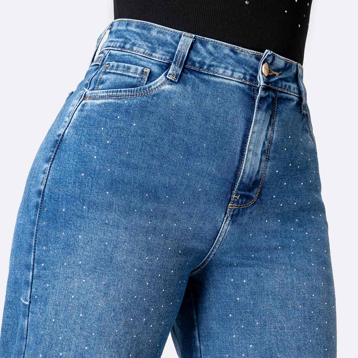 PANTALÓN JEAN DENIM STRETCH MUJER PIONIER LARAA BRI - 3