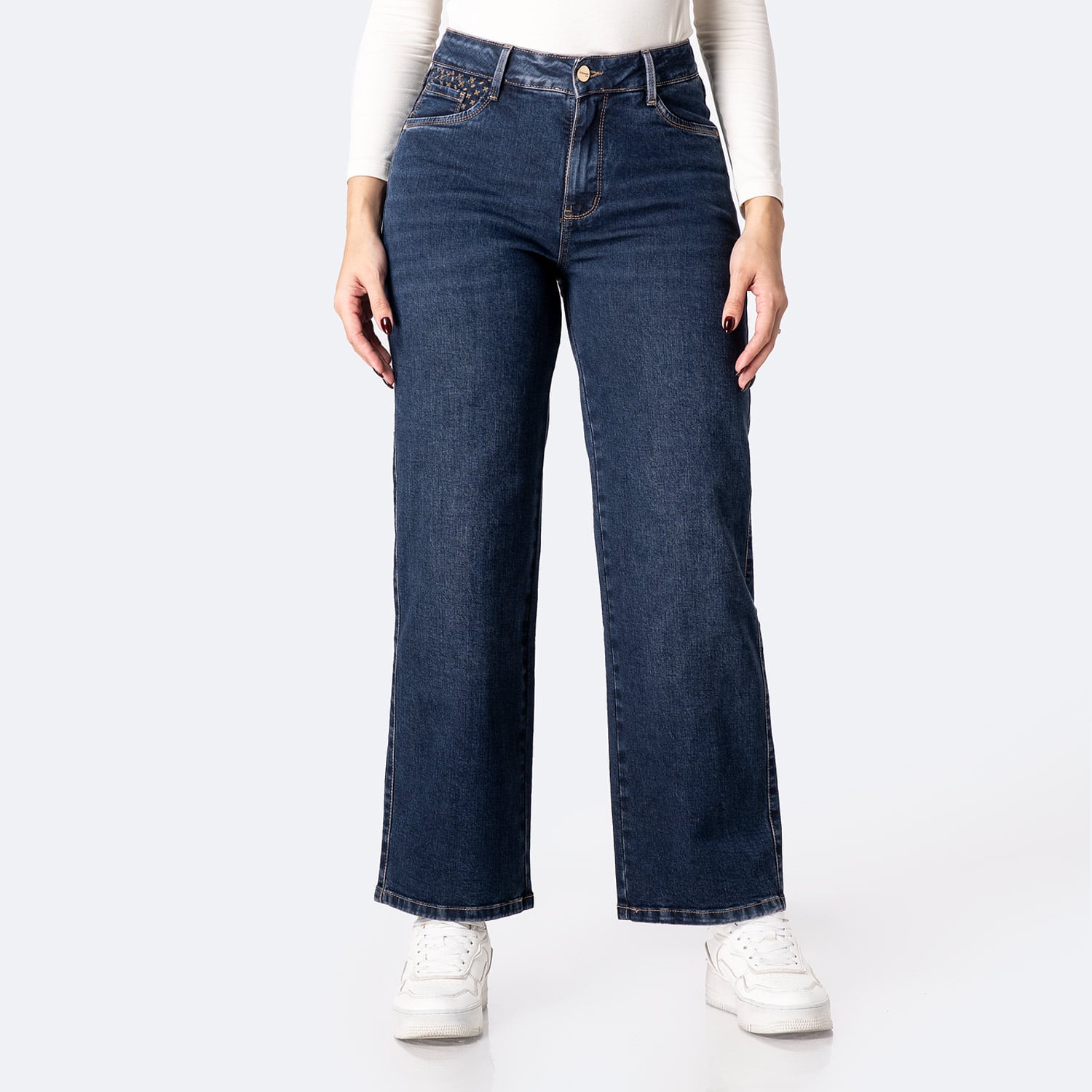 PANTALÓN JEAN DENIM STRETCH MUJER PIONIER ANHELA - 1