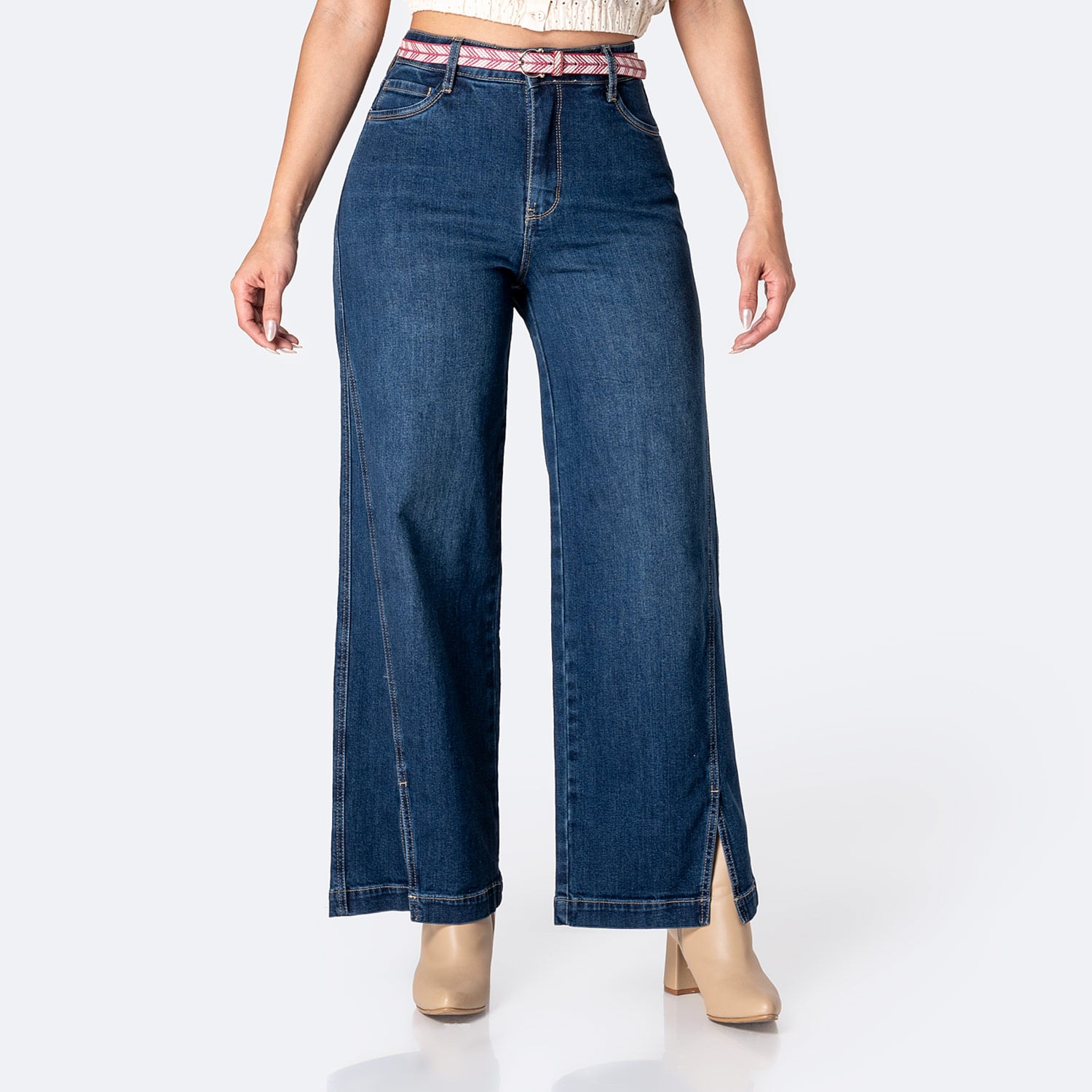 PANTALÓN JEAN DENIM STRETCH MUJER PIONIER LUJANI - 1