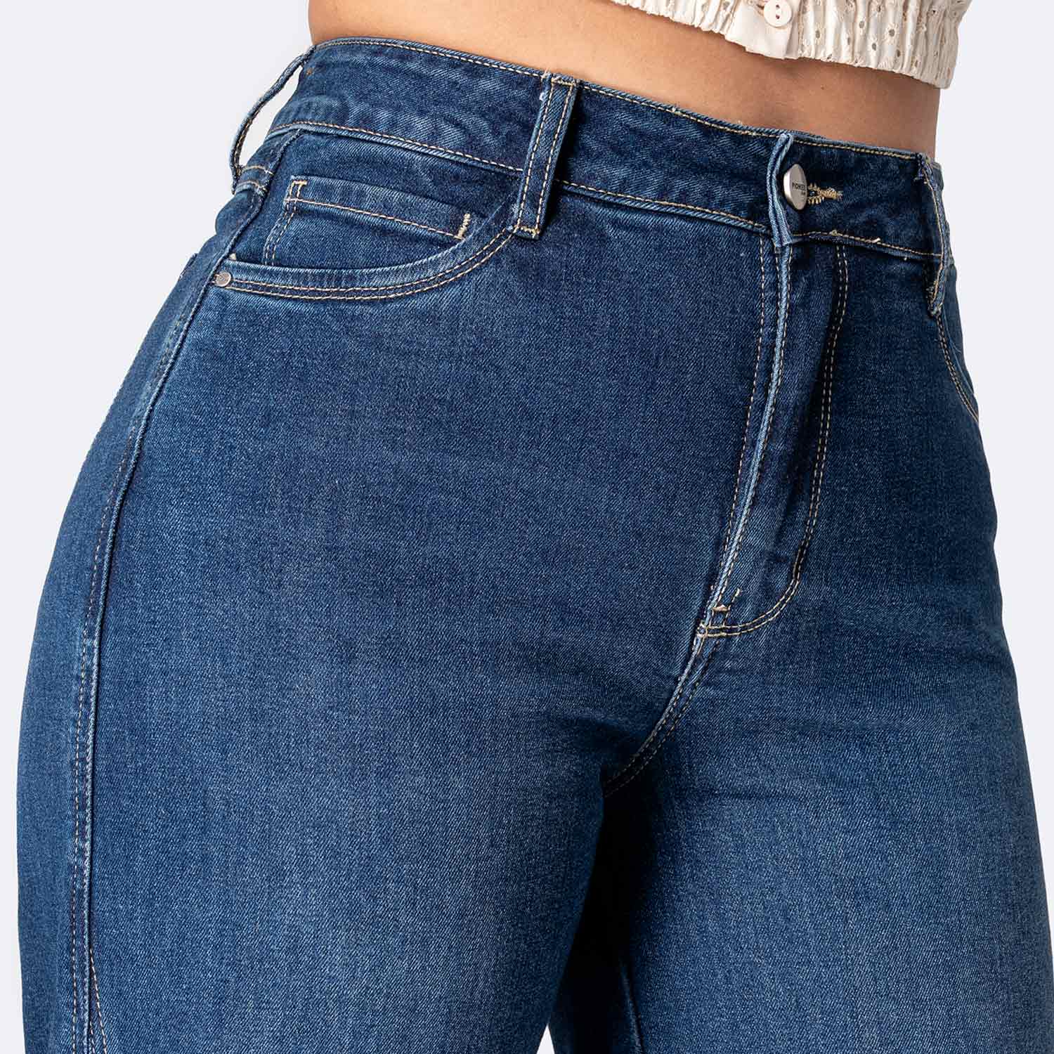 PANTALÓN JEAN DENIM STRETCH MUJER PIONIER LUJANI - 3