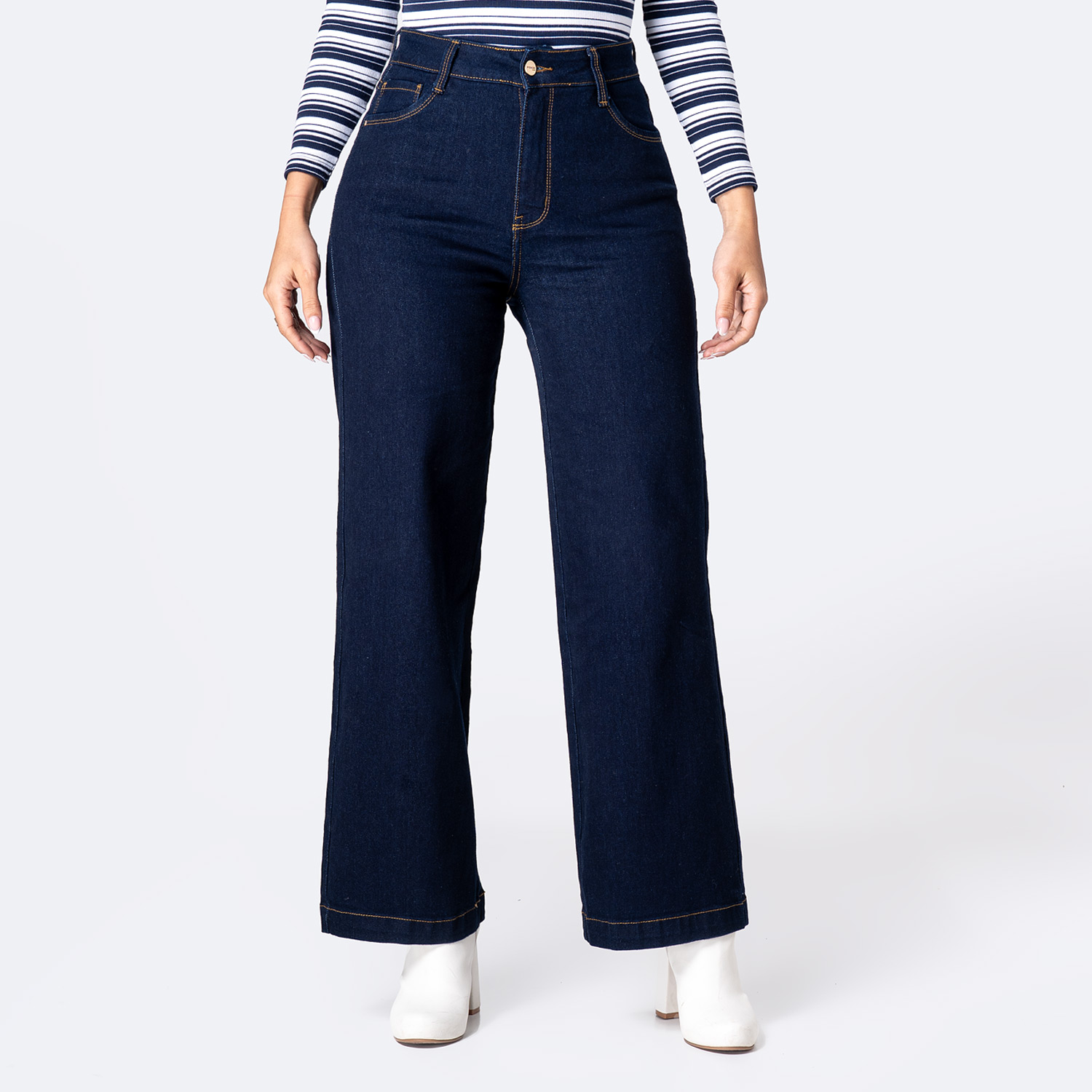 PANTALÓN JEAN DENIM STRETCH MUJER PIONIER LARAAH - 1