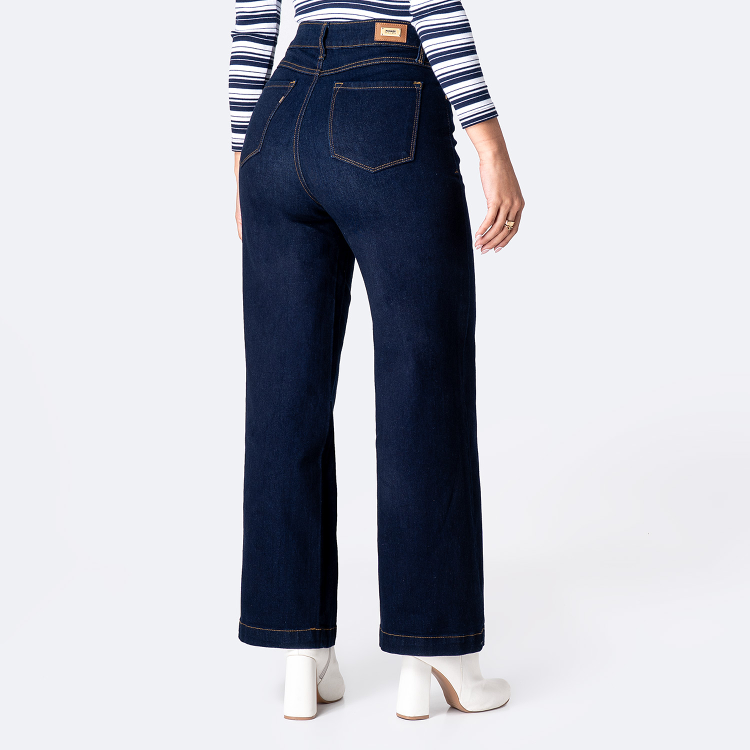 PANTALÓN JEAN DENIM STRETCH MUJER PIONIER LARAAH - 2