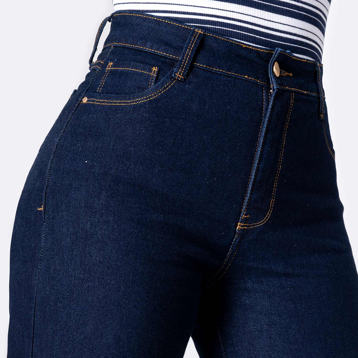 PANTALÓN JEAN DENIM STRETCH MUJER PIONIER LARAAH - 3