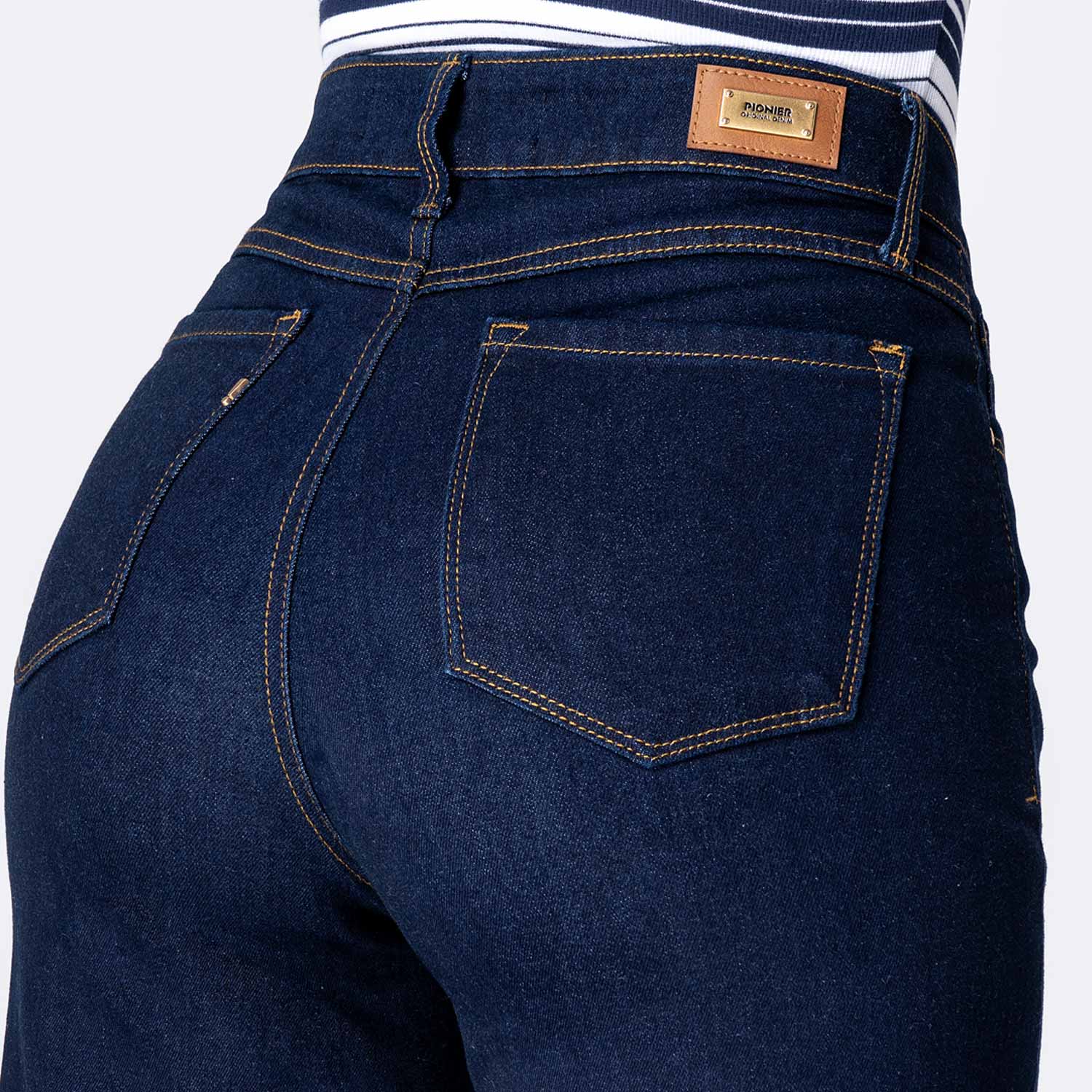 PANTALÓN JEAN DENIM STRETCH MUJER PIONIER LARAAH - 4