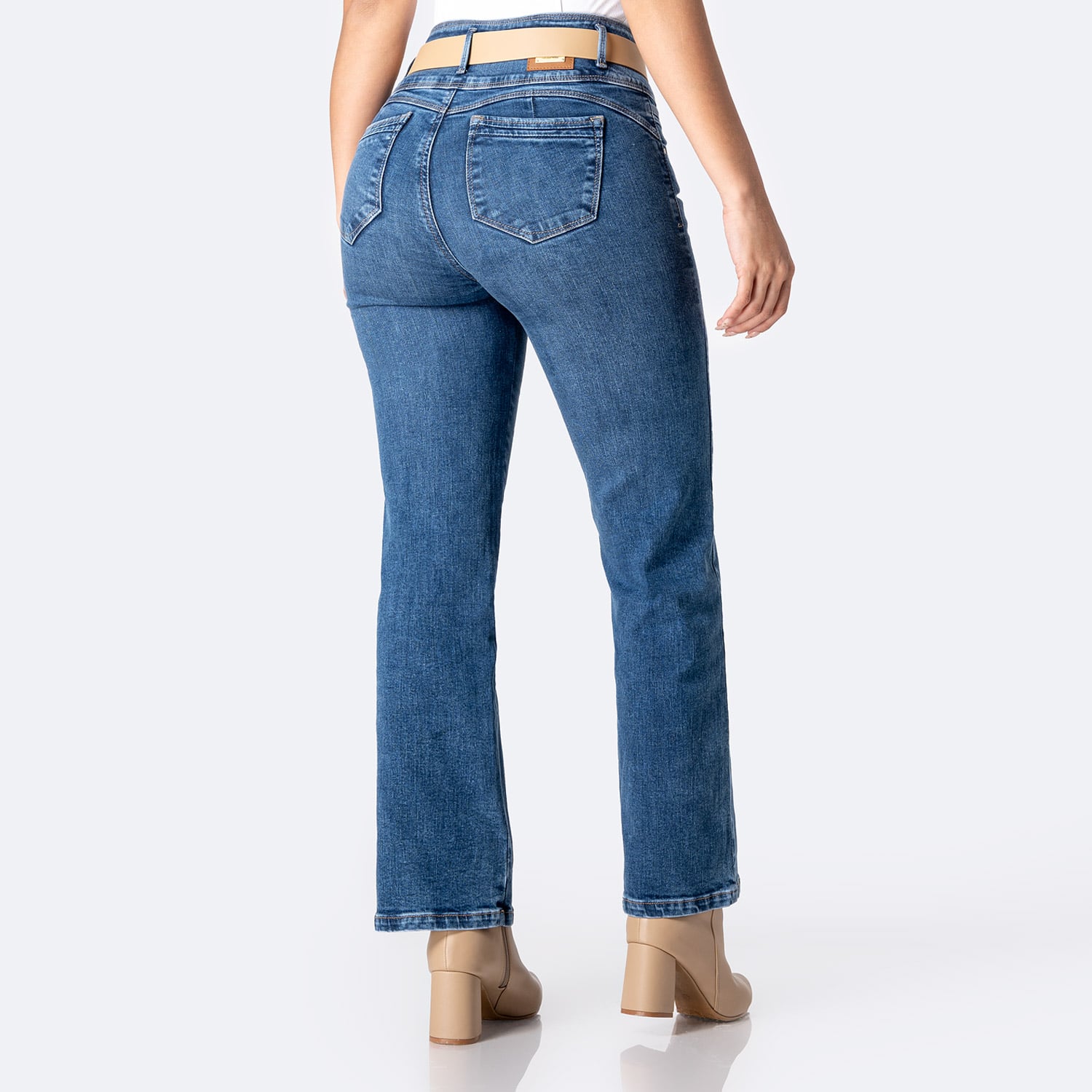 PANTALÓN JEAN DENIM STRETCH MUJER PIONIER ELVANIA - 2