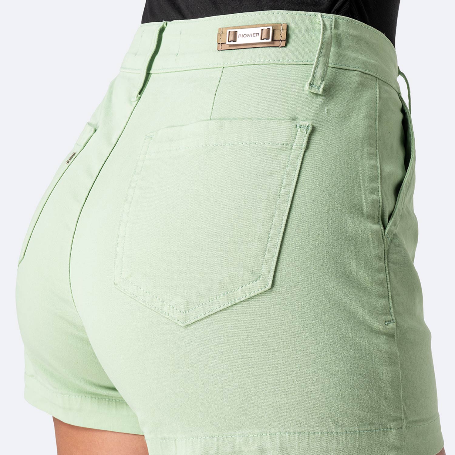 SHORT DRILL STRETCH MUJER PIONIER ADELINEH - 4