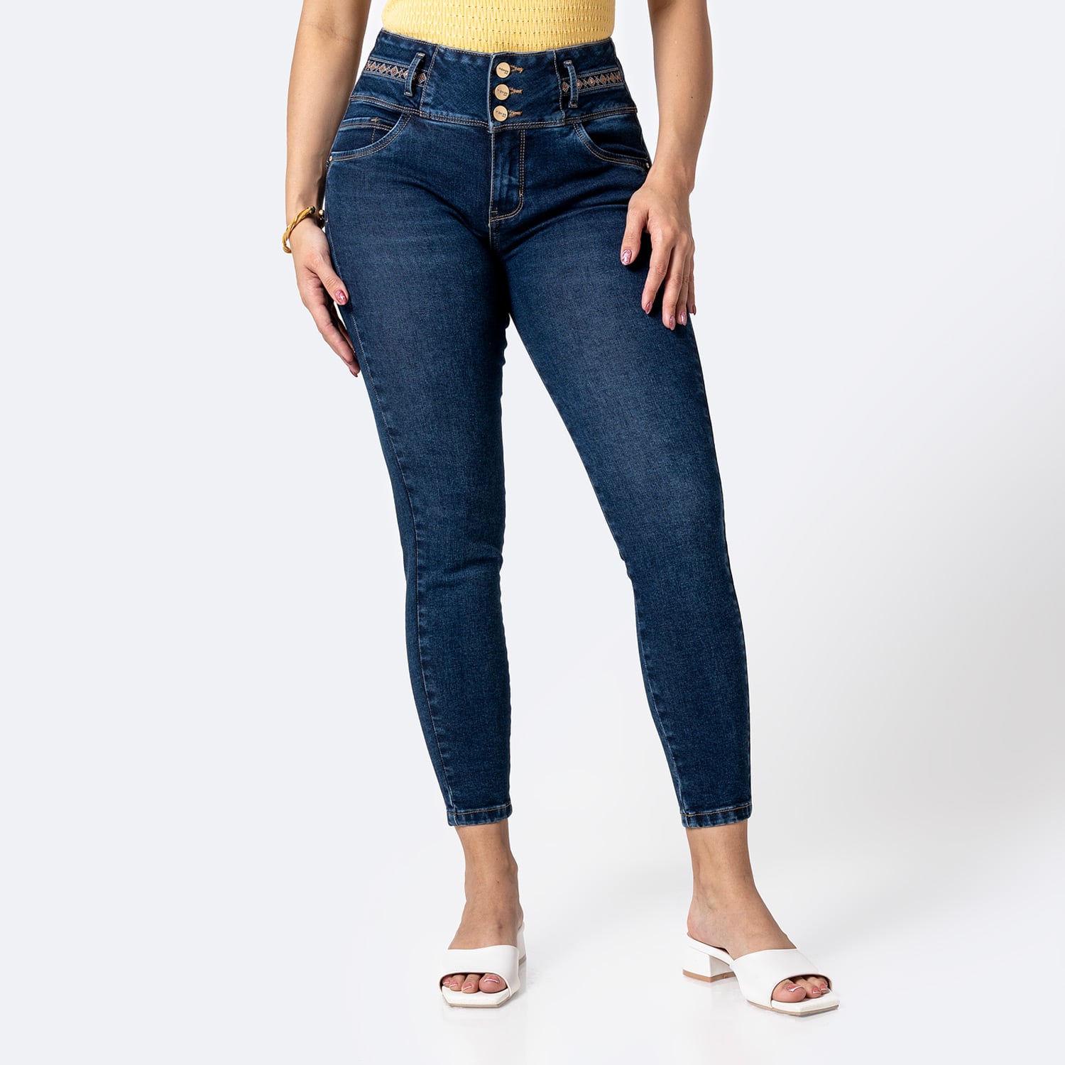 PANTALÓN JEAN PITILLO DENIM STRETCH MUJER PIONIER HIMARIH - 1