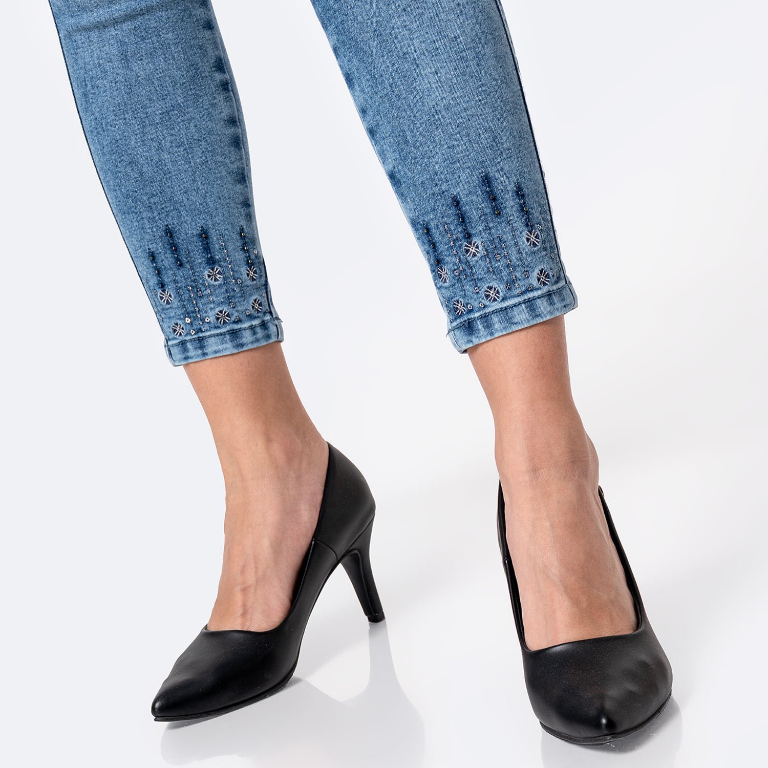 PANTALÓN JEAN DENIM STRETCH MUJER PIONIER ITSA - 5