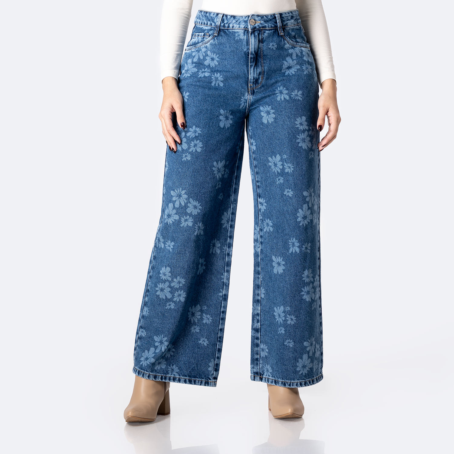 PANTALÓN JEAN DENIM MUJER PIONIER LAHEMI - 1