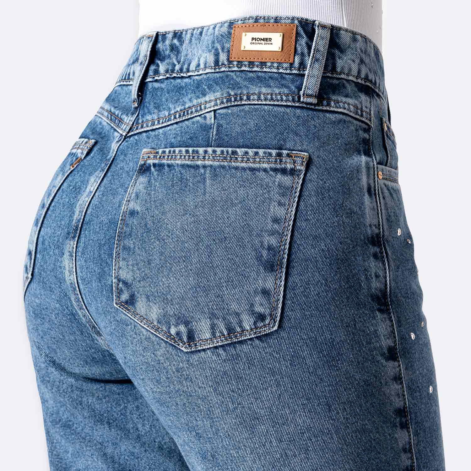 PANTALÓN JEAN DENIM MUJER PIONIER DEYAM BRI - 4