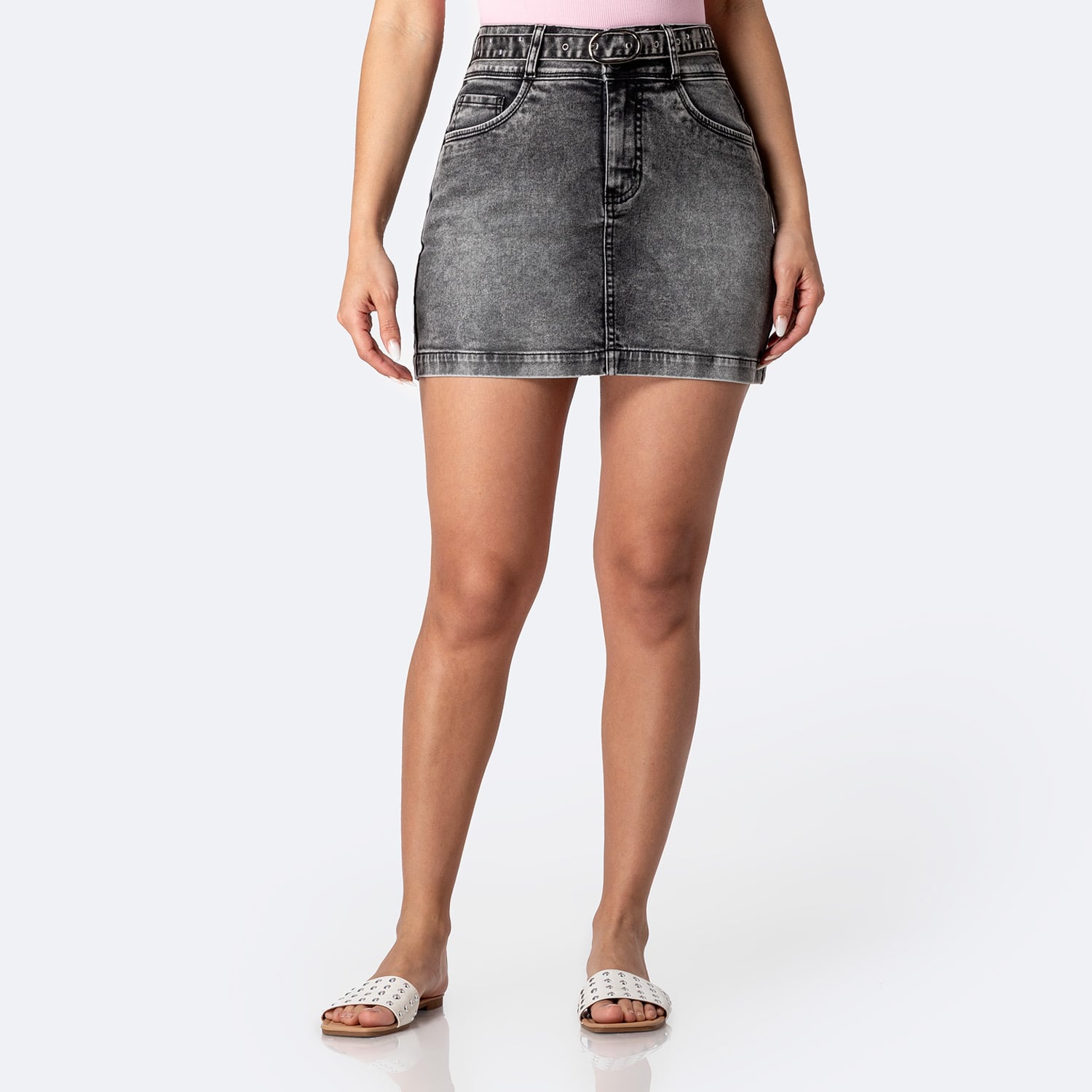 FALDA DENIM STRETCH MUJER PIONIER KAORHI - 1