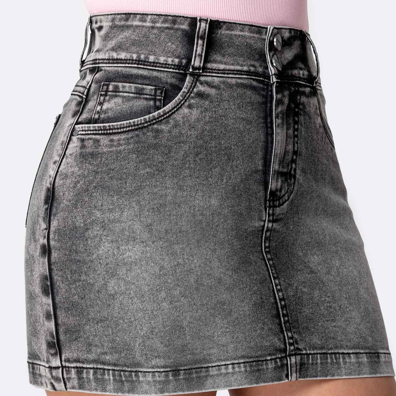 FALDA DENIM STRETCH MUJER PIONIER KAORHI - 3