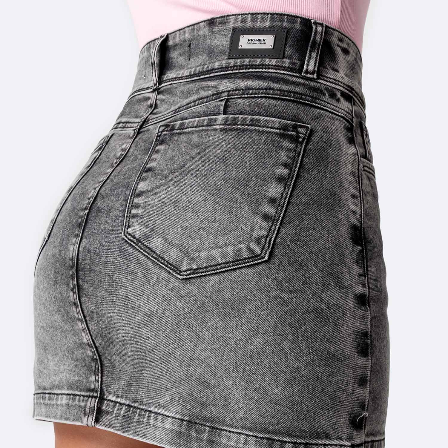 FALDA DENIM STRETCH MUJER PIONIER KAORHI - 4