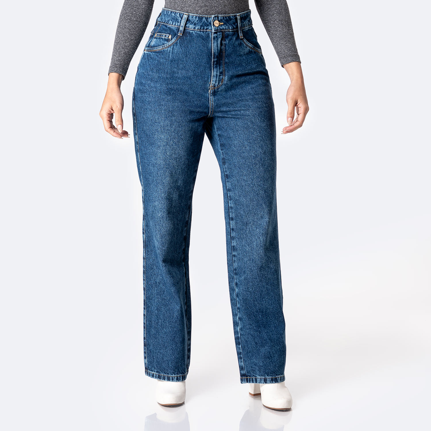 PANTALÓN JEAN DENIM MUJER PIONIER DEYAM - 1