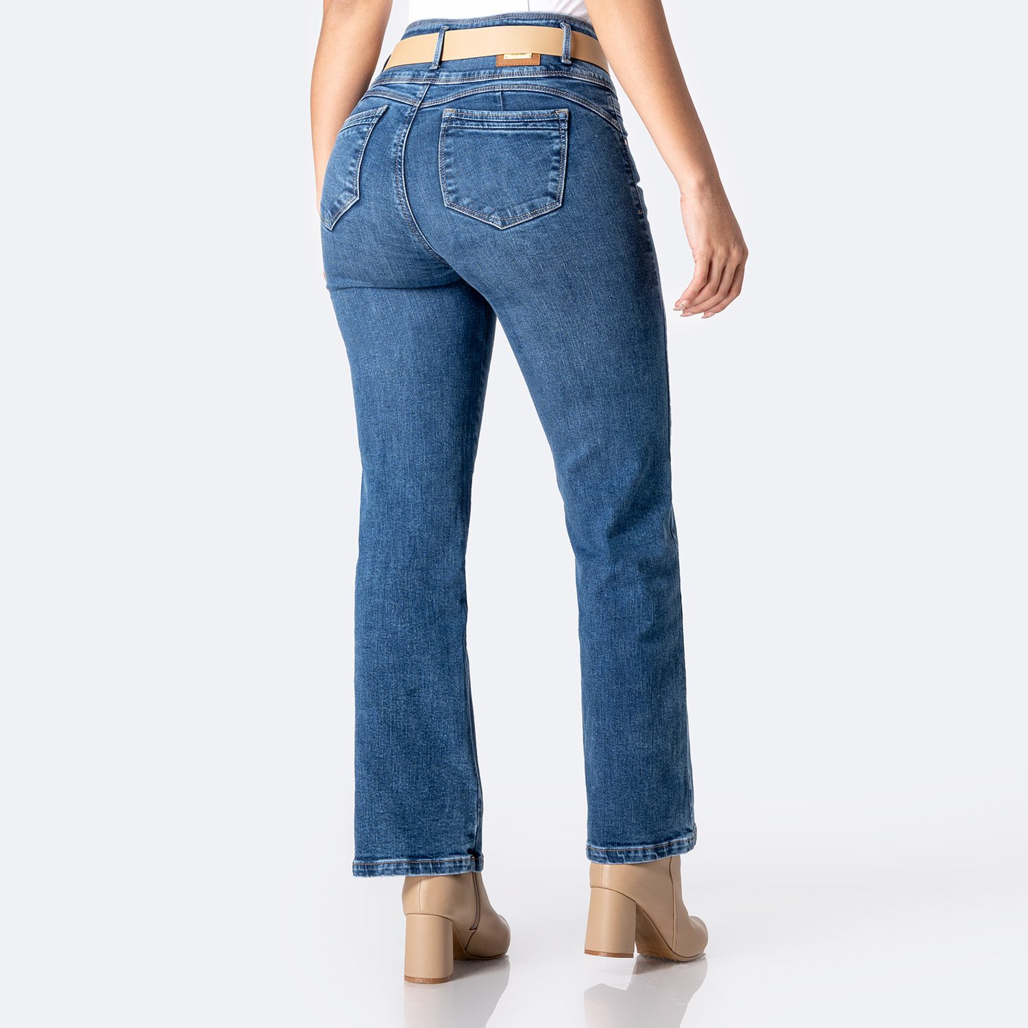 PANTALÓN JEAN DENIM STRETCH MUJER PIONIER ELVANIA - 2