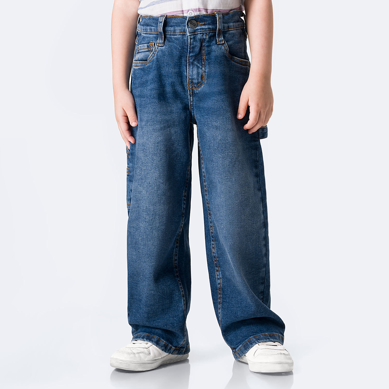 PANTALÓN JEAN DENIM STRETCH NIÑO PIONIER HEEREN - 1