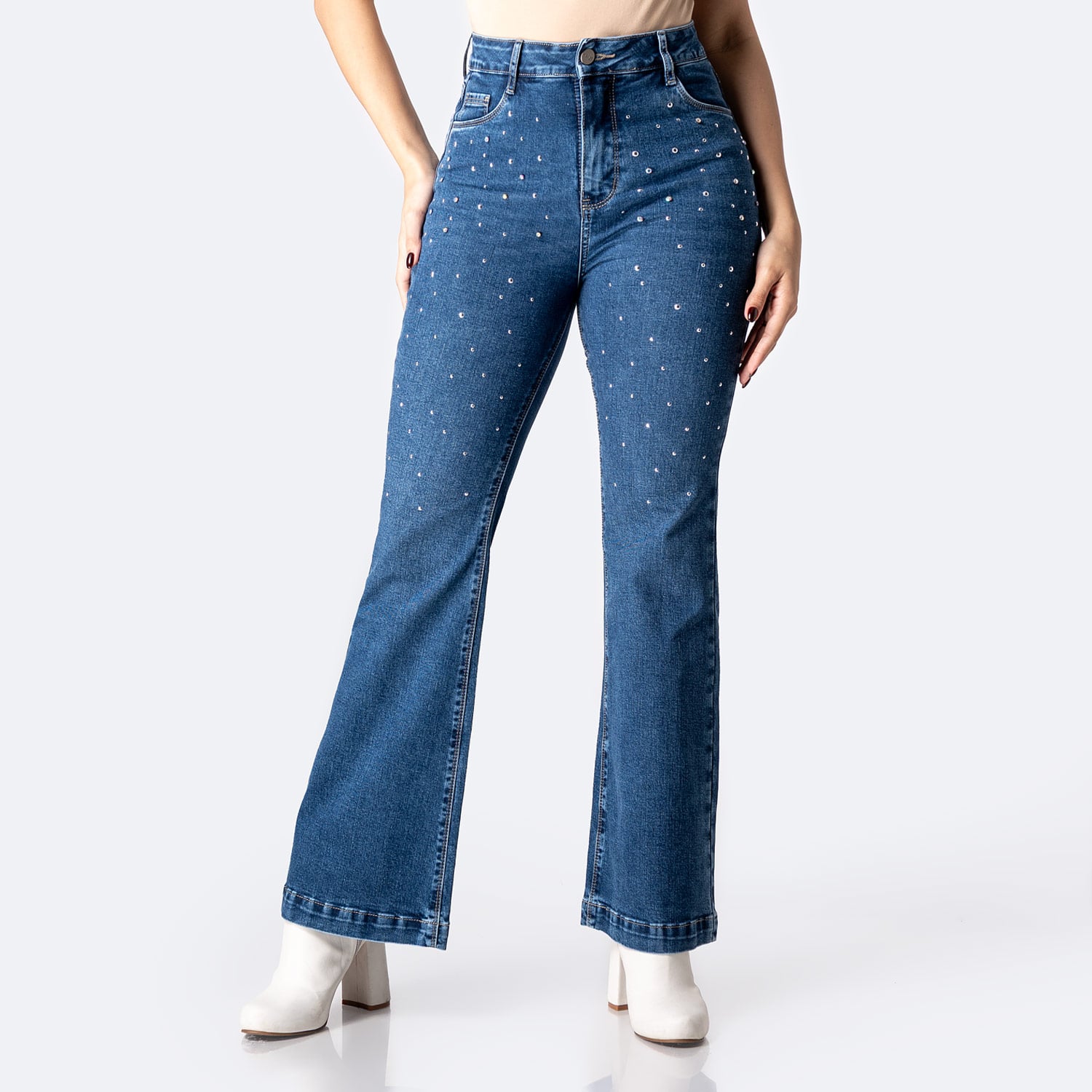 PANTALÓN JEAN DENIM STRETCH MUJER PIONIER HALLYH BRI - 1