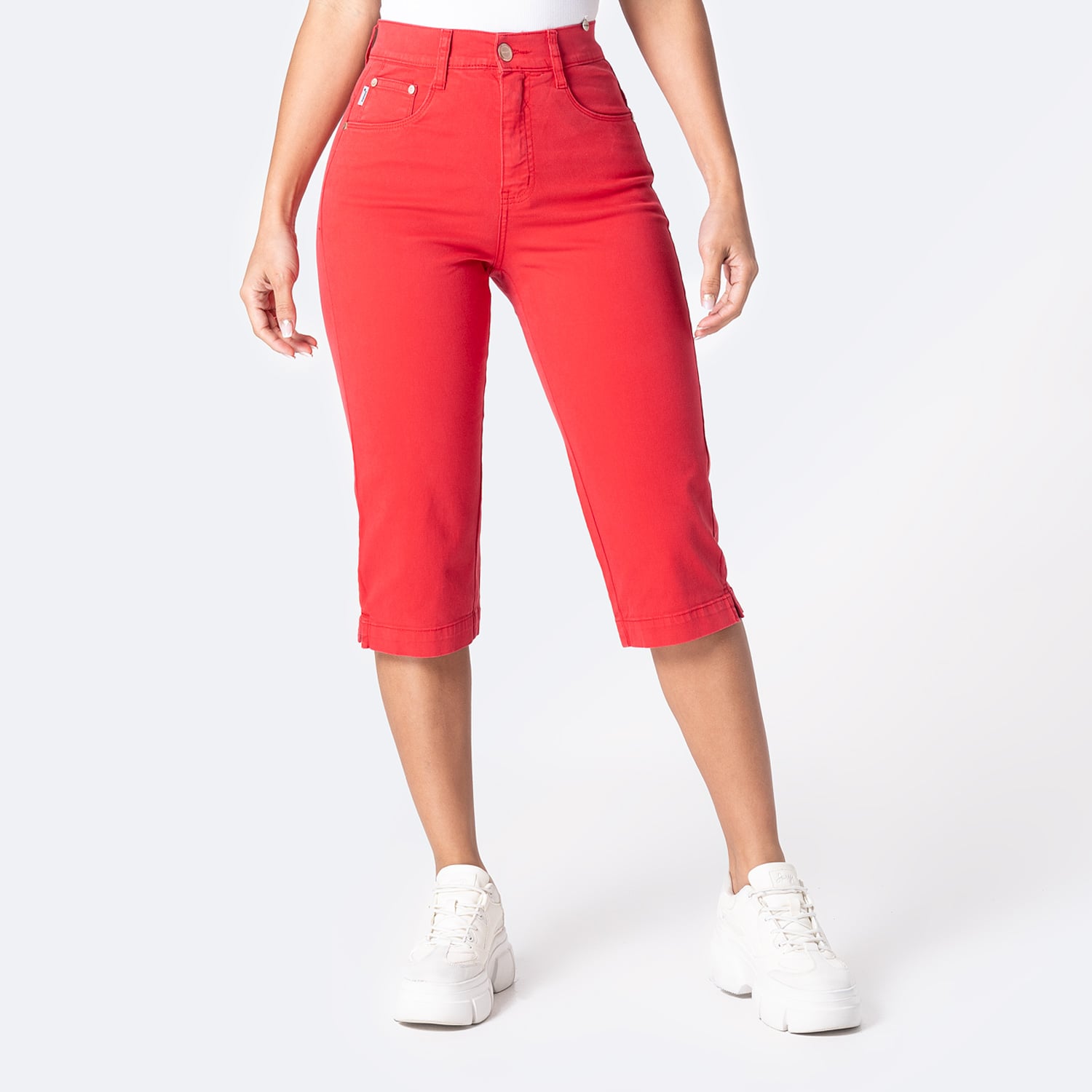 SHORT CROPPED DRILL STRETCH MUJER PIONIER DIANA - 1