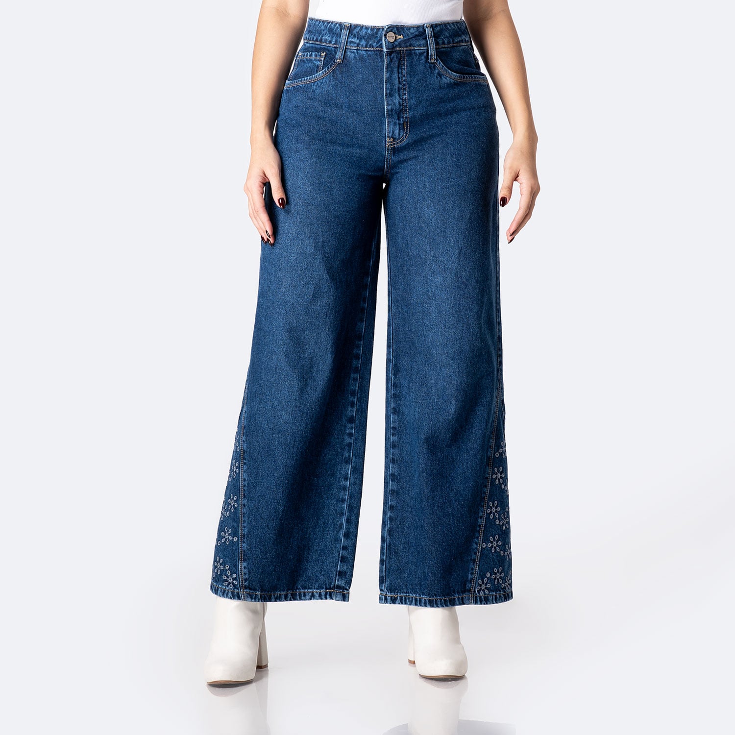 PANTALÓN JEAN DENIM MUJER PIONIER AMMARA - 1