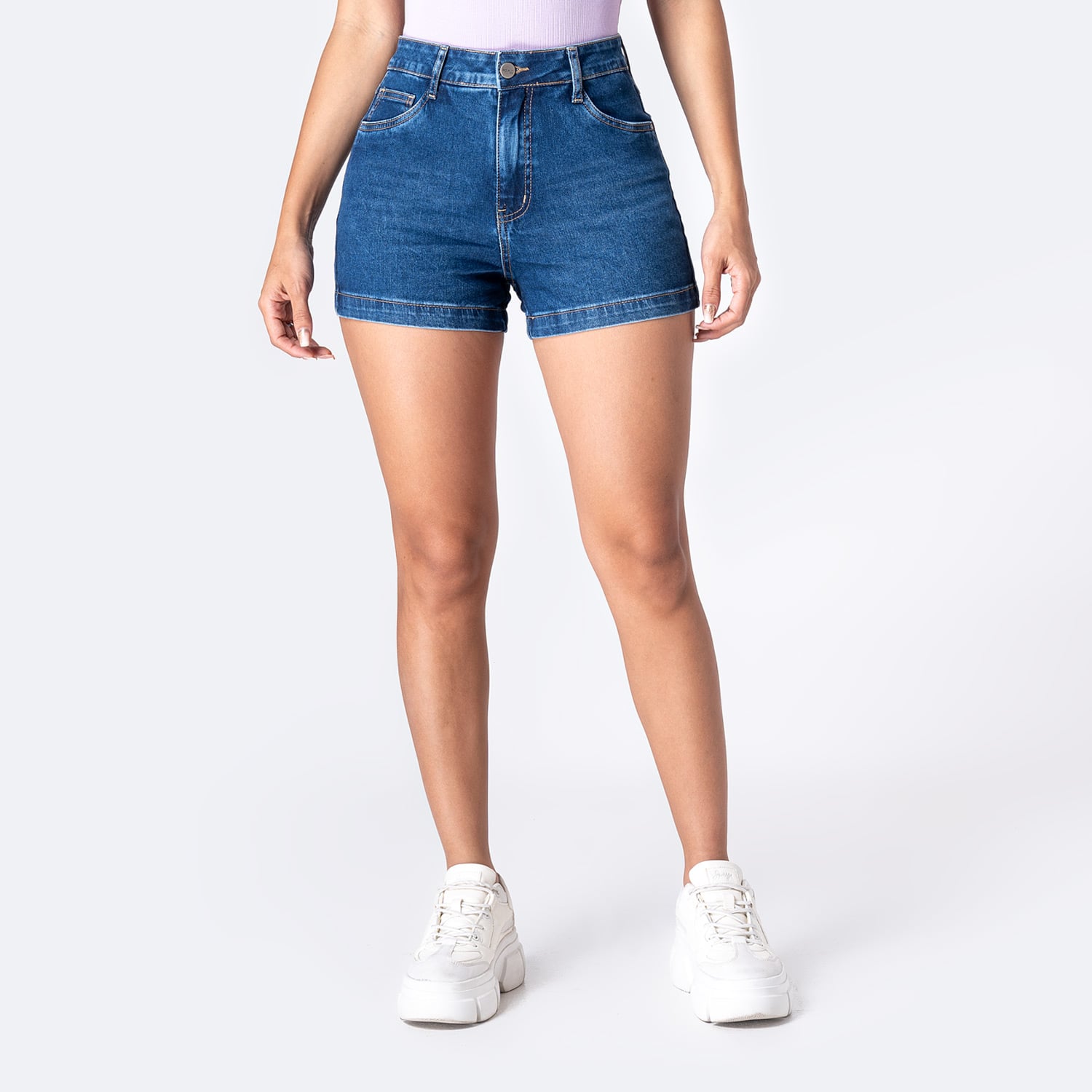 SHORT DENIM STRETCH MUJER PIONIER BRENDDAH - 1