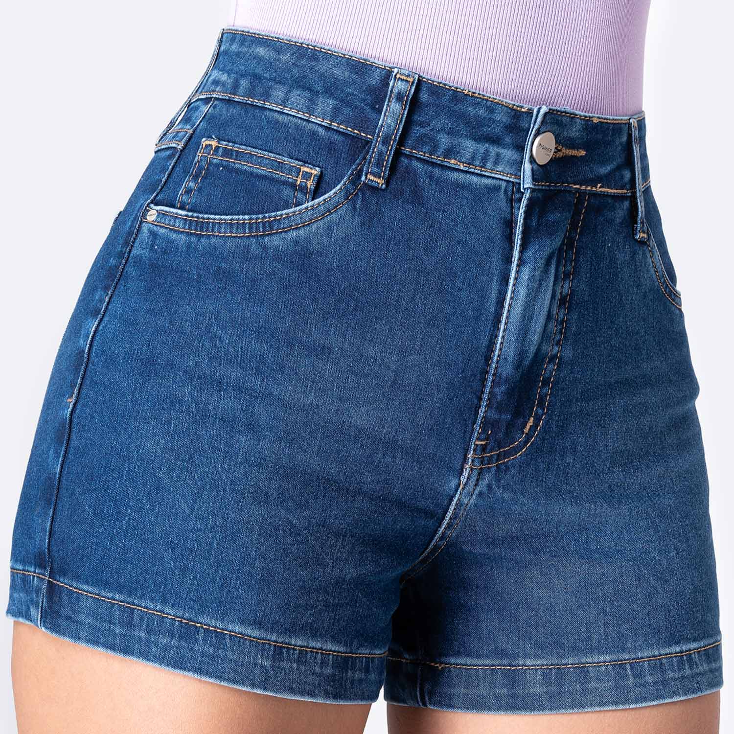 SHORT DENIM STRETCH MUJER PIONIER BRENDDAH - 3