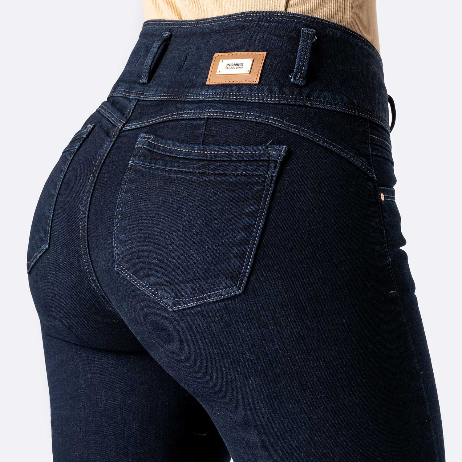 PANTALÓN JEAN DENIM STRETCH MUJER PIONIER ELVANIA - 4