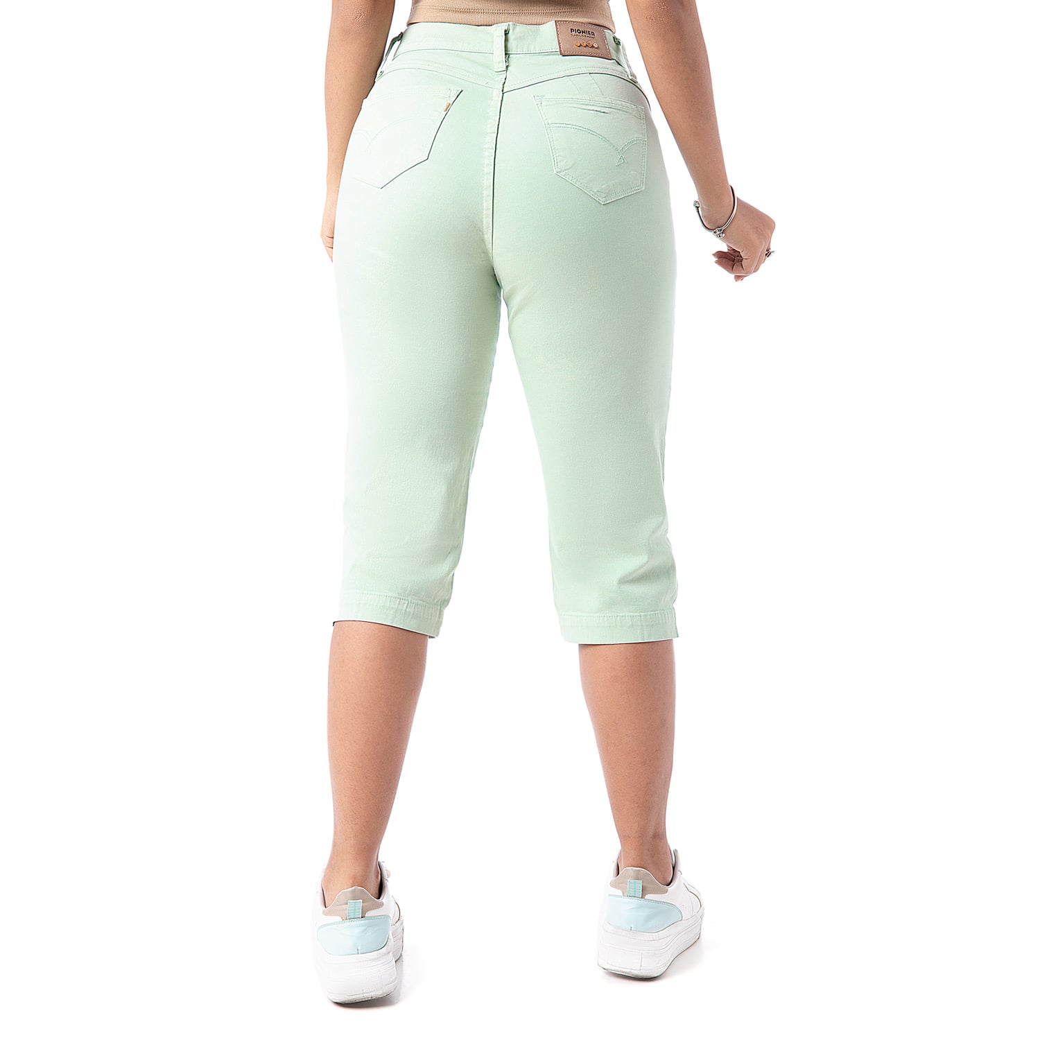 SHORT CROPPED DRILL STRETCH MUJER PIONIER DIANA - 3
