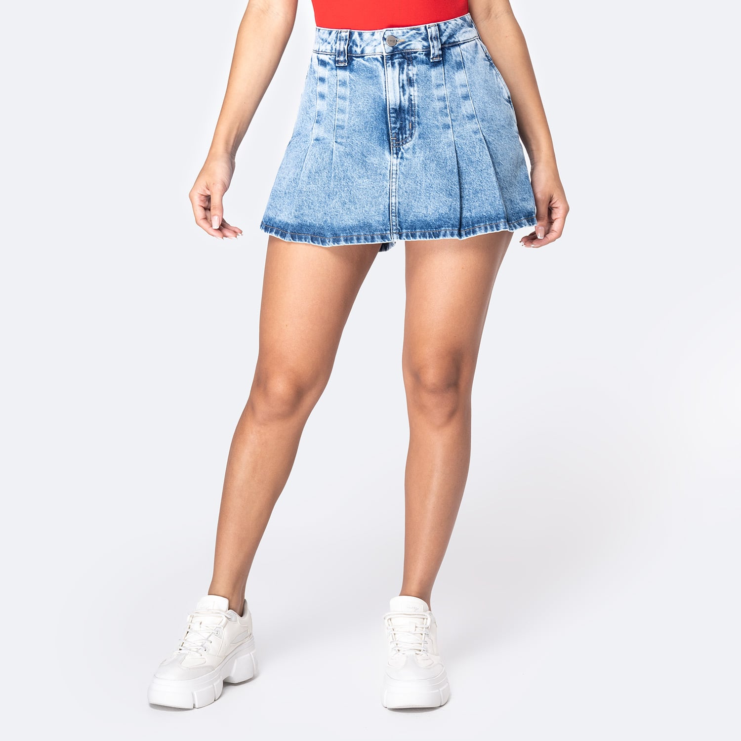 MINI SHORT DENIM MUJER PIONIER AIDDA - 1