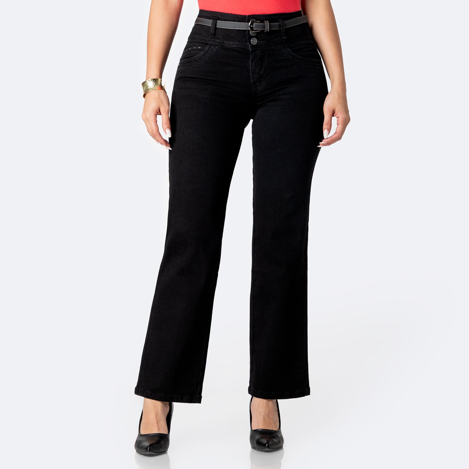 PANTALÓN JEAN DENIM STRETCH MUJER PIONIER DENALIH - 1