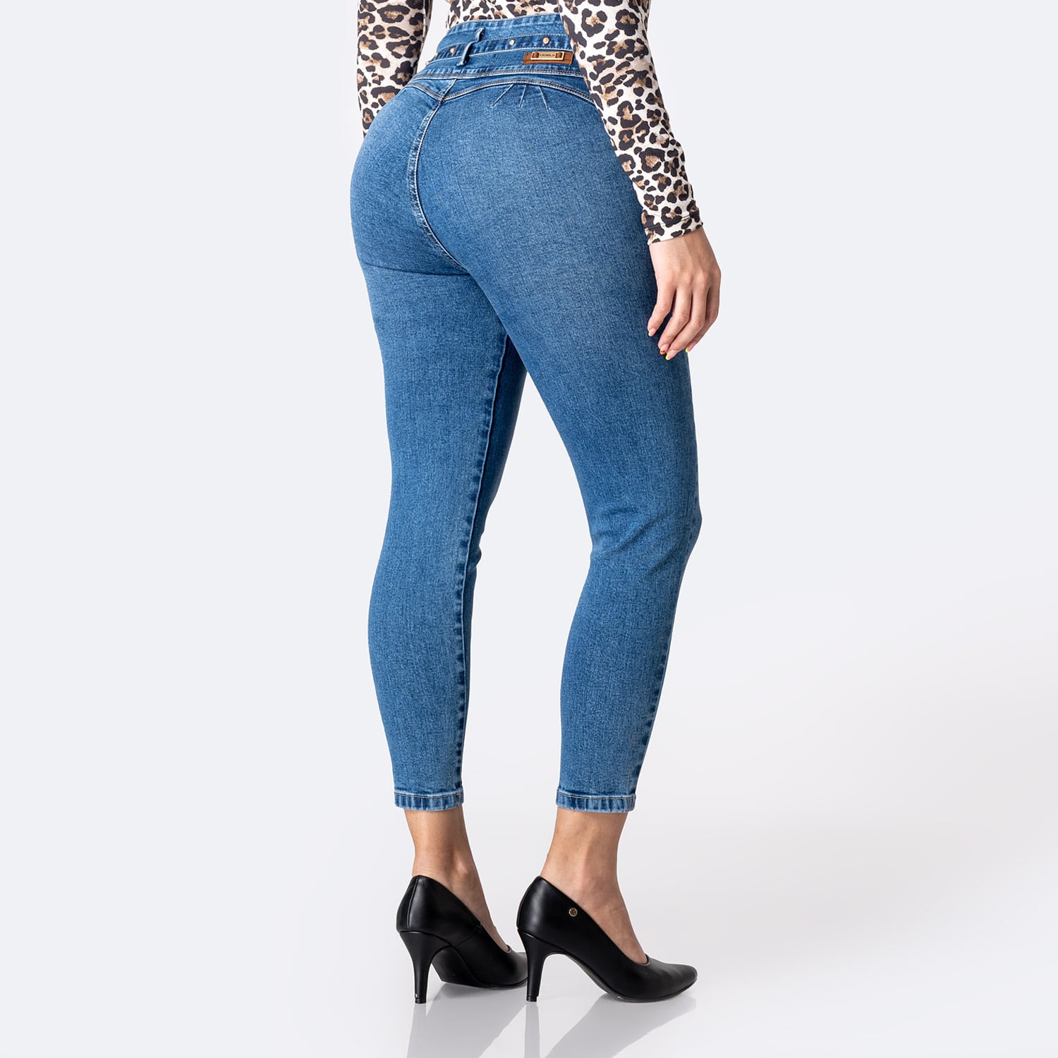 PANTALÓN JEAN DENIM STRETCH MUJER PIONIER YAMILNA - 2