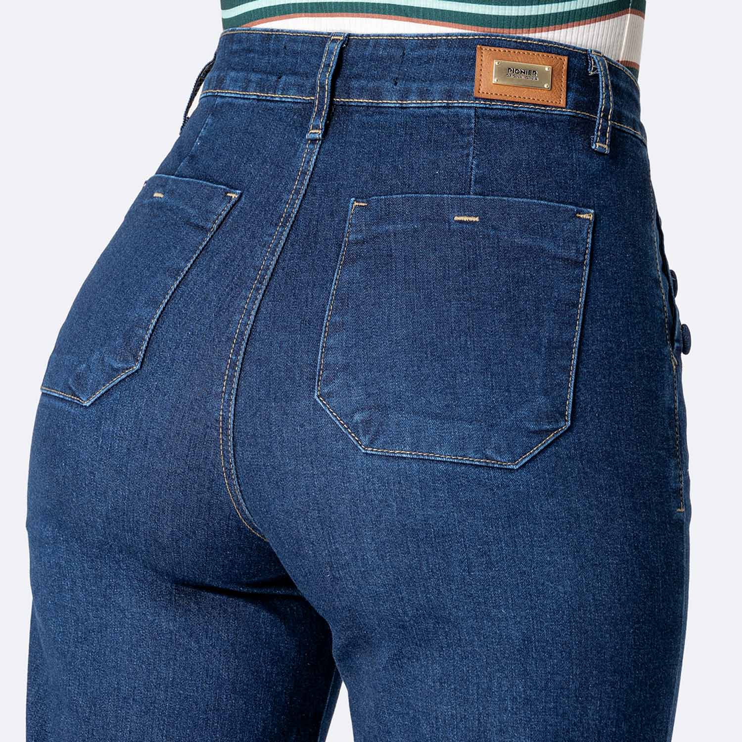 PANTALÓN JEAN DENIM STRETCH MUJER PIONIER BRUNELHA - 4
