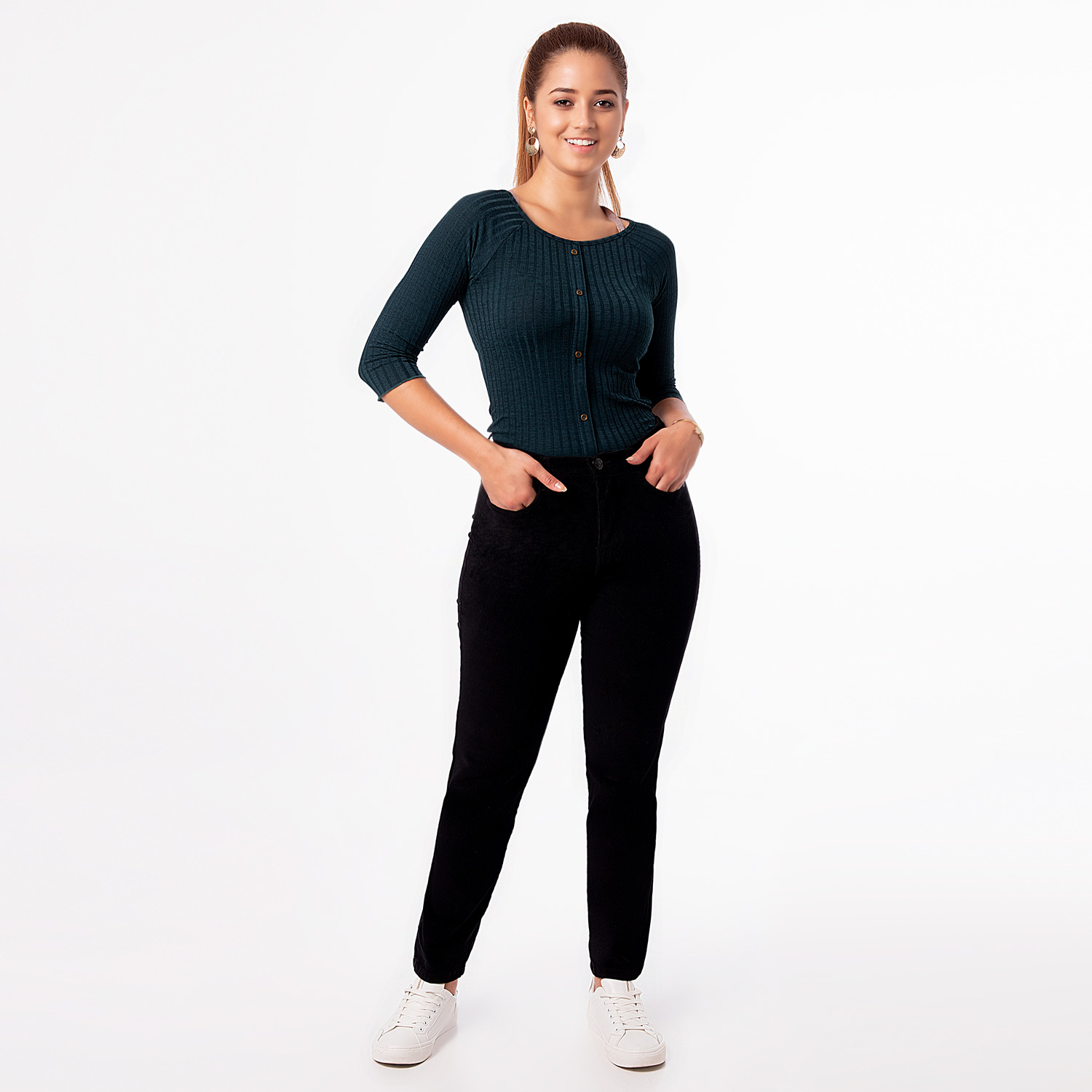 PANTALÓN CORDUROY CORDUROY STRETCH MUJER PIONIER DIANA - 1