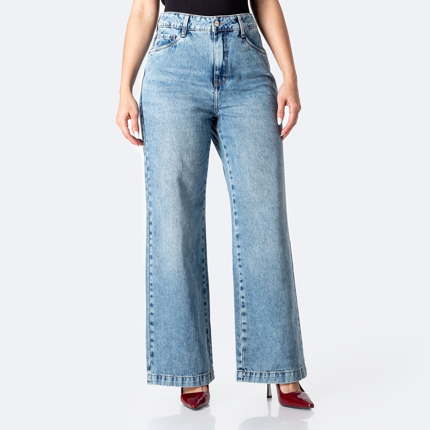 PANTALÓN JEAN DENIM STRETCH MUJER PIONIER KASANNDRA - 1