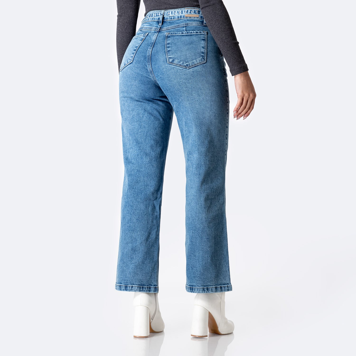 PANTALÓN JEAN DENIM STRETCH MUJER PIONIER LAYLAA - 2