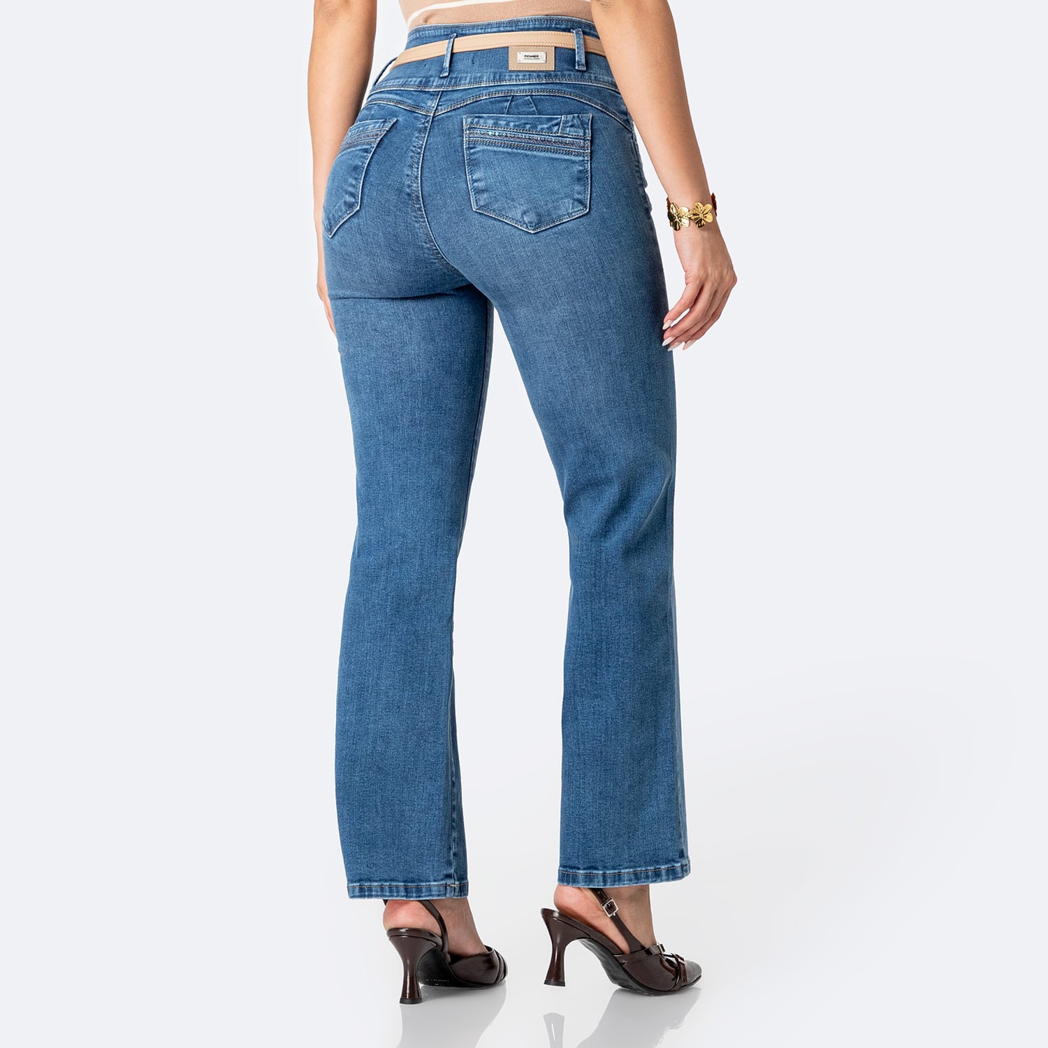 PANTALÓN JEAN DENIM STRETCH MUJER PIONIER DENALIH - 2