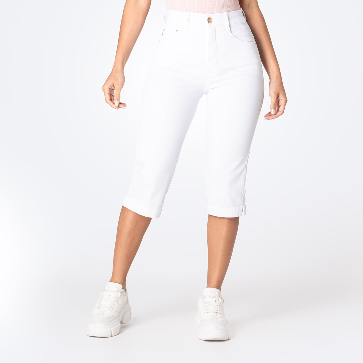 SHORT CROPPED DRILL STRETCH MUJER PIONIER DIANA - 1