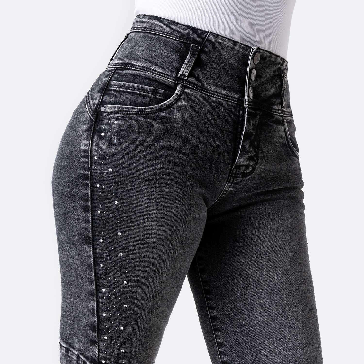 SHORT SNICKER DENIM STRETCH MUJER PIONIER MARLITA - 3