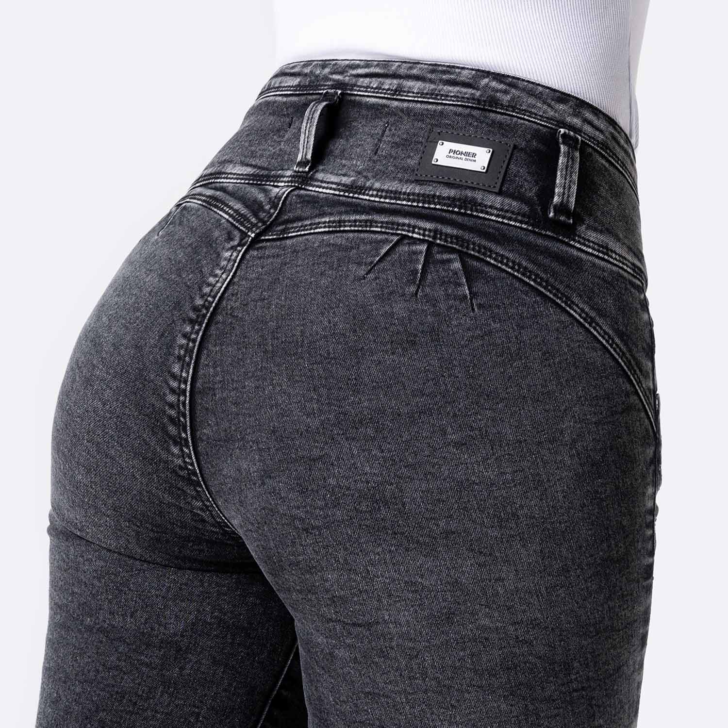 SHORT SNICKER DENIM STRETCH MUJER PIONIER MARLITA - 4