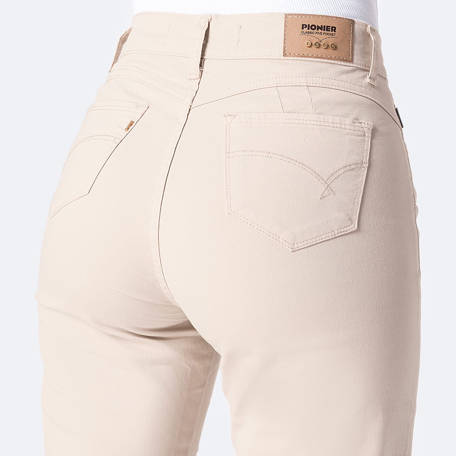 SHORT CROPPED DRILL STRETCH MUJER PIONIER DIANA - 4